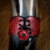 The Huntsman of the North Leather Holder with Genuine Horn