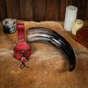 The Huntsman of the North Leather Holder with Genuine Horn