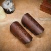 Mighty Mjolnir Genuine Leather Bracers