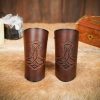 Mighty Mjolnir Genuine Leather Bracers