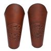 Three Headed Dragon Design Genuine Leather Bracers