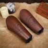 Three Headed Dragon Design Genuine Leather Bracers