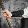 Three Headed Dragon Design Genuine Leather Bracers