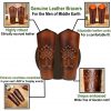 Genuine Leather Large Bracers for the Men of Middle Earth