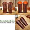 Genuine Leather Large Bracers for the Men of Middle Earth