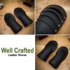 Medieval Leather Gloves Brass Riveted Handcrafted Genuine Leather