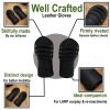 Medieval Leather Gloves Brass Riveted Handcrafted Genuine Leather