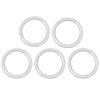 Nickle Coated Steel Ring Set of 5 1.75 inches
