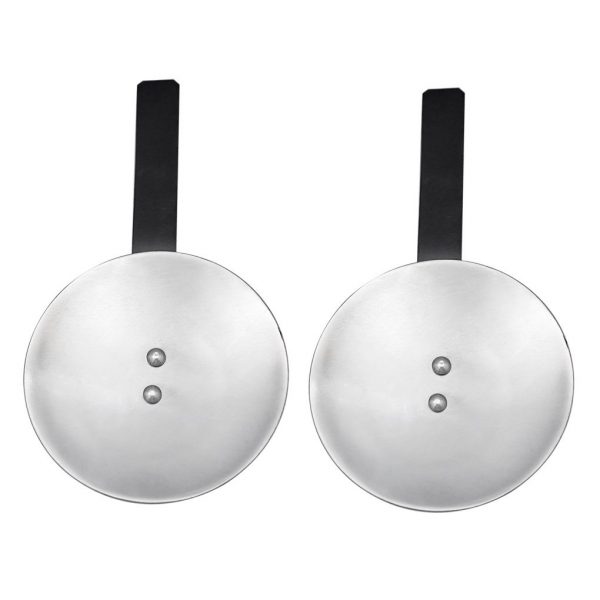 Medieval Steel Rondels with Leather Straps 16 gauge