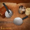 Medieval Steel Rondels with Leather Straps 16 gauge