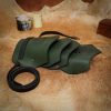 Leather Pauldron with Three Celtic Horses Symbol