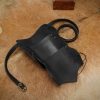 Leather Pauldron with Three Celtic Horses Symbol