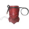 Leather Pauldron with Three Celtic Horses Symbol