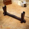 Single Tier Handcrafted Genuine Hardwood Sword and Axe Stand