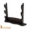 Triple Tier Handcrafted Genuine Hardwood Axe / Sword Stand