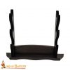 Triple Tier Handcrafted Genuine Hardwood Axe / Sword Stand