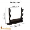 Triple Tier Handcrafted Genuine Hardwood Axe / Sword Stand