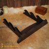 Triple Tier Handcrafted Genuine Hardwood Axe / Sword Stand