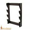 Three Tier Sword / Axe Stand Handcrafted Genuine Hardwood