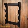 Three Tier Sword / Axe Stand Handcrafted Genuine Hardwood