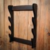 Three Tier Sword / Axe Stand Handcrafted Genuine Hardwood