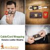 Cable Wrapping Genuine Leather Sheaths