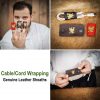 Cable Wrapping Genuine Leather Sheaths