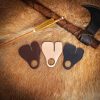 Genuine Leather Archery Finger Tabs / Protectors Set of 3