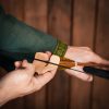 Genuine Leather Archery Finger Tabs / Protectors Set of 3
