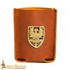 Handcrafted Can Holder with Heraldic Eagle Decoration