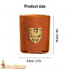 Handcrafted Can Holder with Heraldic Eagle Decoration