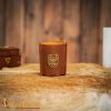Handcrafted Can Holder with Heraldic Eagle Decoration