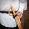 Handcrafted Genuine Leather Frog for Wooden Swords