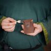 Coin pouch keychain Handcrafted Genuine Leather