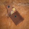 Coin pouch keychain Handcrafted Genuine Leather