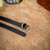 Thin Medieval Belt with Solid Brass Buckle
