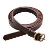 Thin Medieval Belt with Solid Brass Buckle