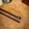 Thin Medieval Belt with Solid Brass Buckle