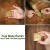 Pure Brass Roman Floral Belt Decoration Set of 3