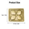 Pure Brass Roman Floral Belt Decoration Set of 3
