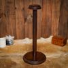 Handmade Detachable Wooden Helmet Stand for Helmets with or without Aventail