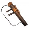 Handcrafted Genuine Leather Quiver with Suede Pouches for Arrowheads