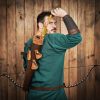Handcrafted Genuine Leather Quiver with Suede Pouches for Arrowheads