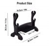 Two Tier Handcrafted Genuine Hardwood Axe / Sword Stand