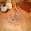 Nickle Coated Steel Rings Set of 5 2inches