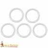 Nickle Coated Steel Ring Set of 5 1.75 inches