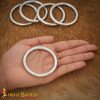Nickle Coated Steel Ring Set of 5 1.75 inches
