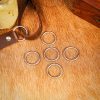 Nickle Coated Steel Rings Set of 5 1inch
