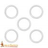 Nickle Coated Steel Rings Set of 5 1inch