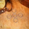 Nickle Coated Steel Rings Set of 5 1inch